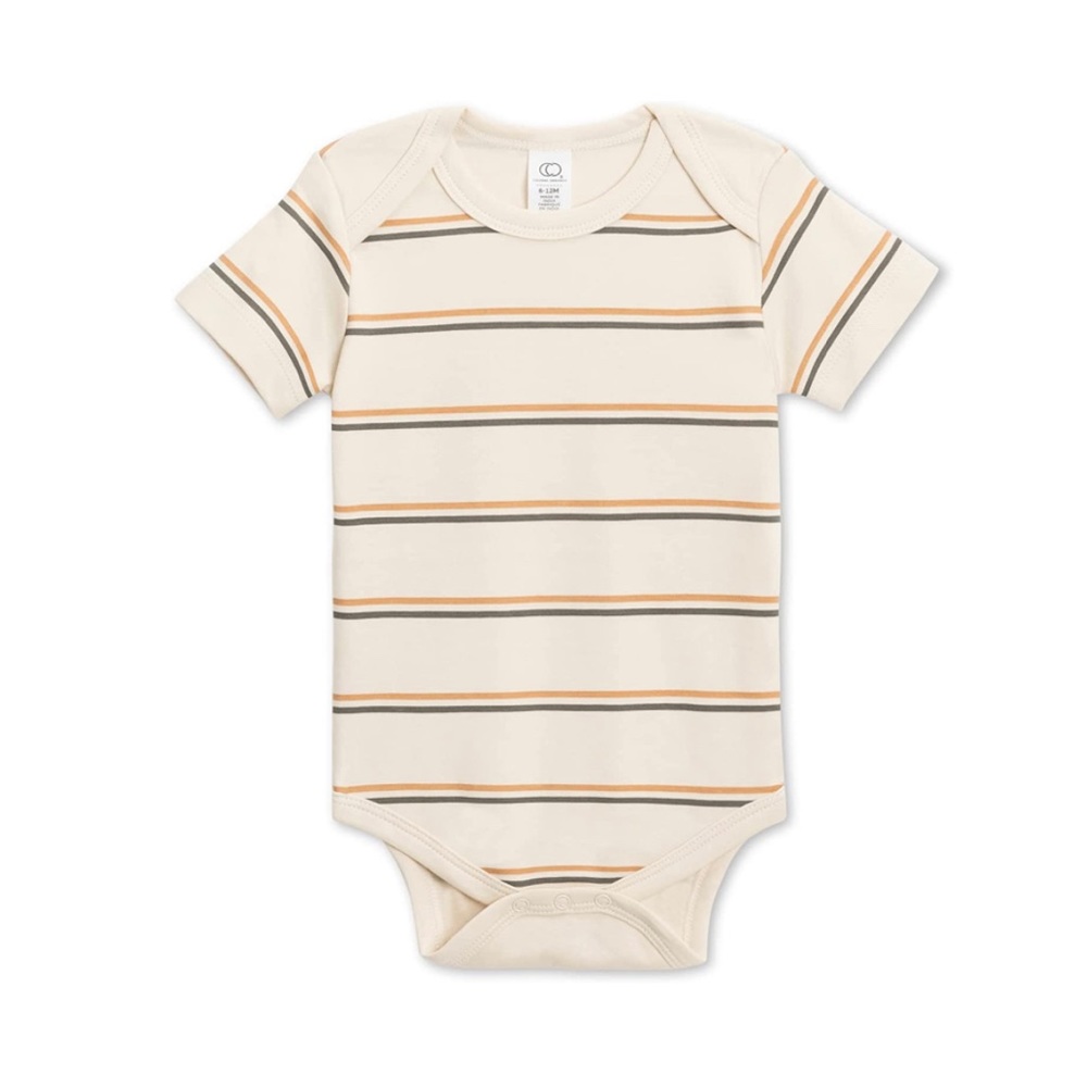 Colored Organics Unisex Baby Organic Cotton Bodysuit - Short Sleeve Infant